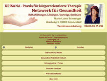 Tablet Screenshot of praxis-krisana.de